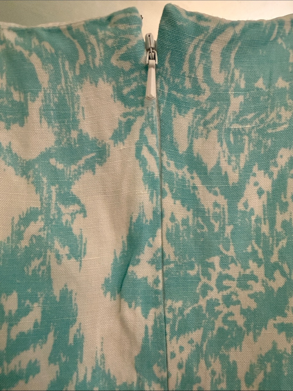 Jessica London Aqua & White Floral Midi Dress - Picture 4 of 4